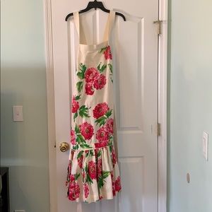 Genuine D&G Floral Linen A-Line Dress